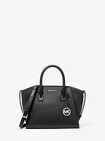 Avril Leather and Suede Satchel