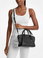 Avril Leather and Suede Satchel
