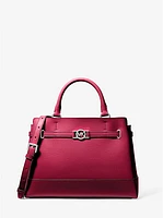 Reed Large Pebbled Leather Satchel