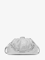 Nola Small Crystal Embellished Metallic Crossbody Bag