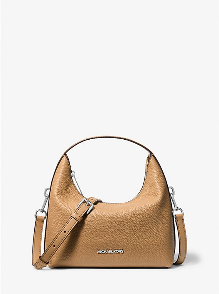 Ember Small Pebbled Leather Messenger Bag