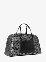 Jet Set Travel Extra-Large Metallic Logo Jacquard Weekender Bag