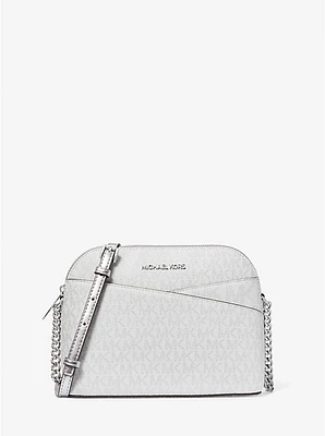 Bolsa cruzada Jet Set Travel mediana con forma de cúpula y logotipo exclusivo
