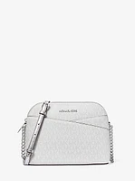 Jet Set Travel Medium Signature Logo Dome Crossbody Bag