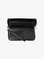 Jet Set Travel Large Signature Logo and Metallic Continental Wallet