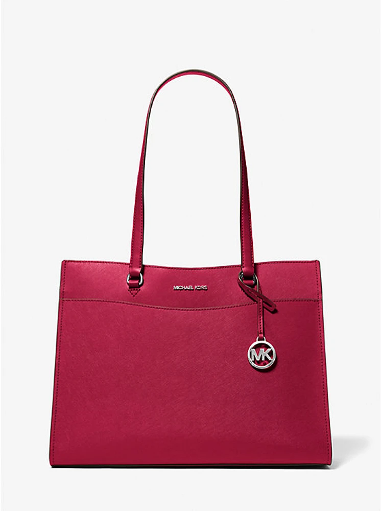Bolso tote Jet Set Travel grande en piel Saffiano