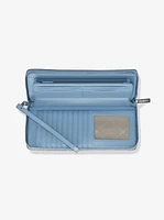 Large Pebbled Leather Continental Wallet