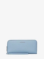 Large Pebbled Leather Continental Wallet