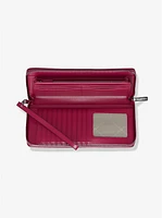 Large Pebbled Leather Continental Wallet