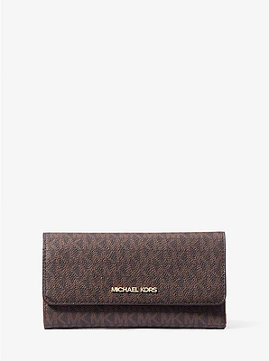 Jet Set Large Logo Trifold Wallet