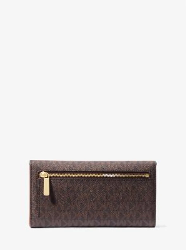 Jet Set Large Logo Trifold Wallet