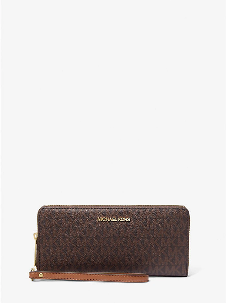 Jet Set Travel Large Logo Continental Wristlet