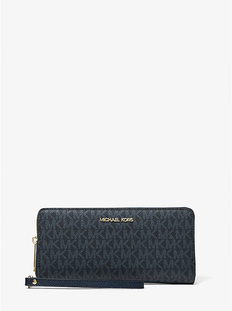 Jet Set Travel Large Logo Continental Wristlet