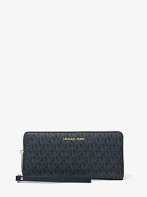 Jet Set Travel Large Logo Continental Wristlet