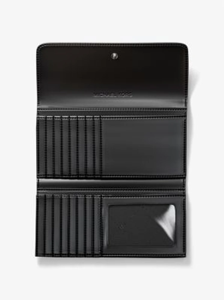 Jet Set Large Signature Logo Tri-Fold Wallet