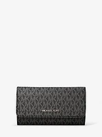 Jet Set Large Signature Logo Tri-Fold Wallet