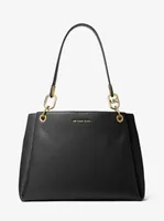 Trisha Large Pebbled Leather Shoulder Bag