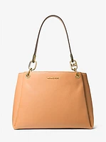 Trisha Large Pebbled Leather Shoulder Bag