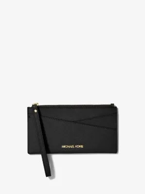 Jet Set Medium Saffiano Leather Crossover Wristlet