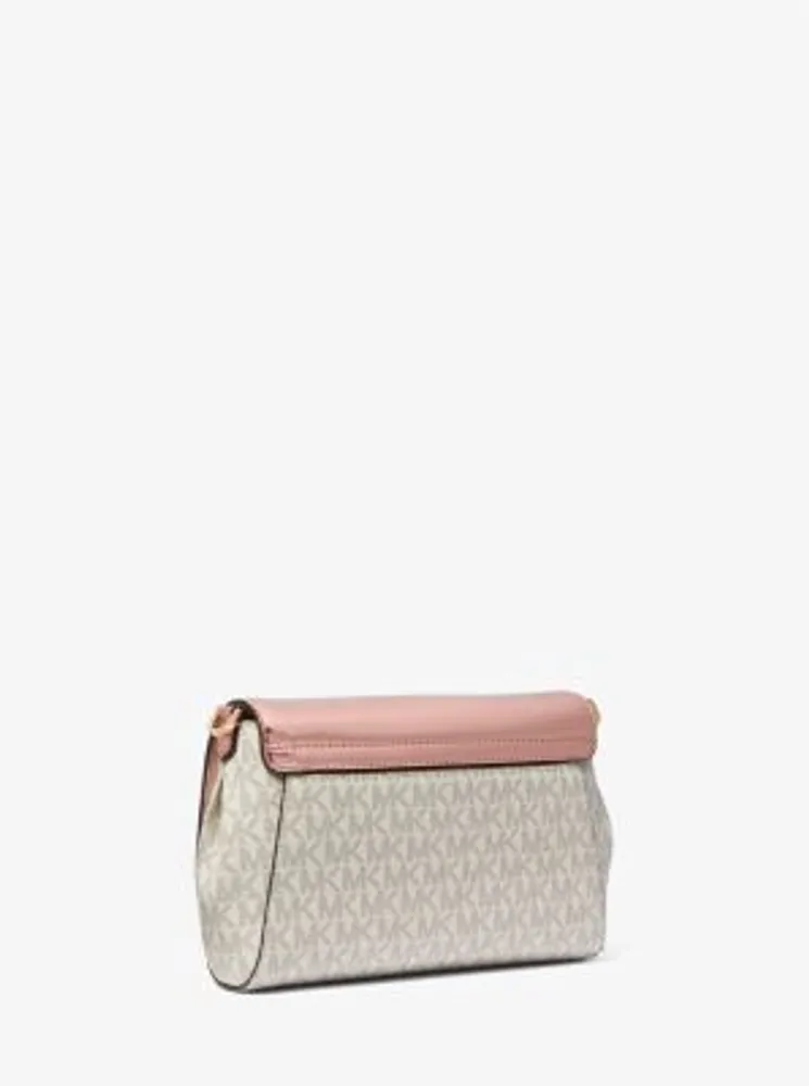 Jet Set Medium Signature Logo and Patent Convertible Crossbody Bag