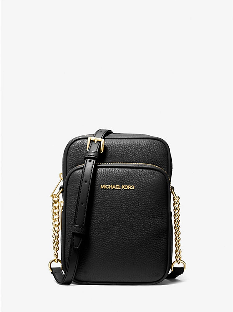 Jet Set Travel Medium Pebbled Leather Crossbody Bag