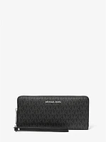 Jet Set Travel Large Signature Logo Continental Wallet