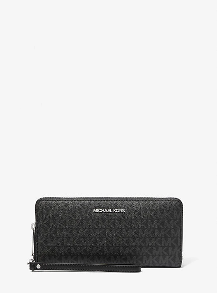 Jet Set Travel Large Signature Logo Continental Wallet