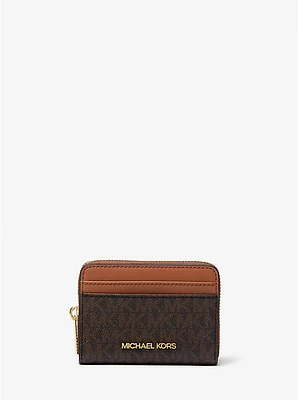 Jet Set Travel Medium Logo Zip-Around Card Case