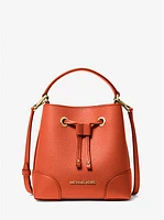 Mercer Small Pebbled Leather Bucket Bag