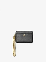 Medium Saffiano Leather Chain Card Case