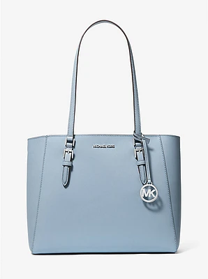 Charlotte Large Leather and Signature Logo 3-in-1 Tote Bag