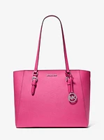 Charlotte Large Leather and Signature Logo 3-in-1 Tote Bag