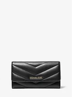 Jet Set Travel Large Quilted Tri-Fold Wallet