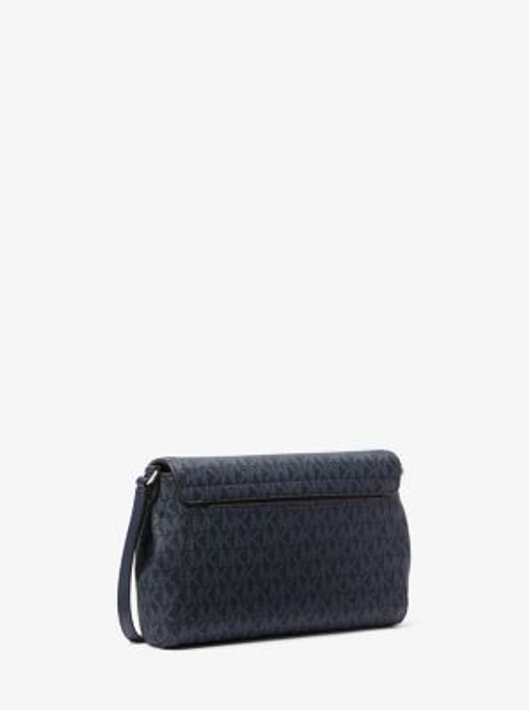 Medium Signature Logo Convertible Crossbody Bag