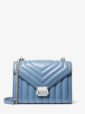 Bolso de hombro Whitney acolchado mediano
