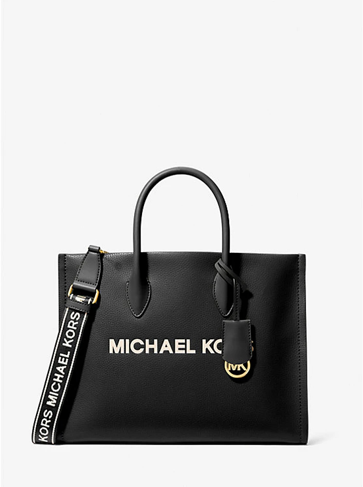 Mirella Medium Pebbled Leather Tote Bag