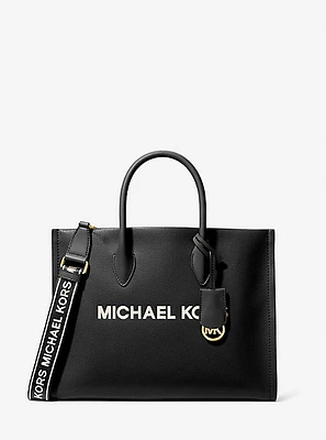 Mirella Medium Pebbled Leather Tote Bag