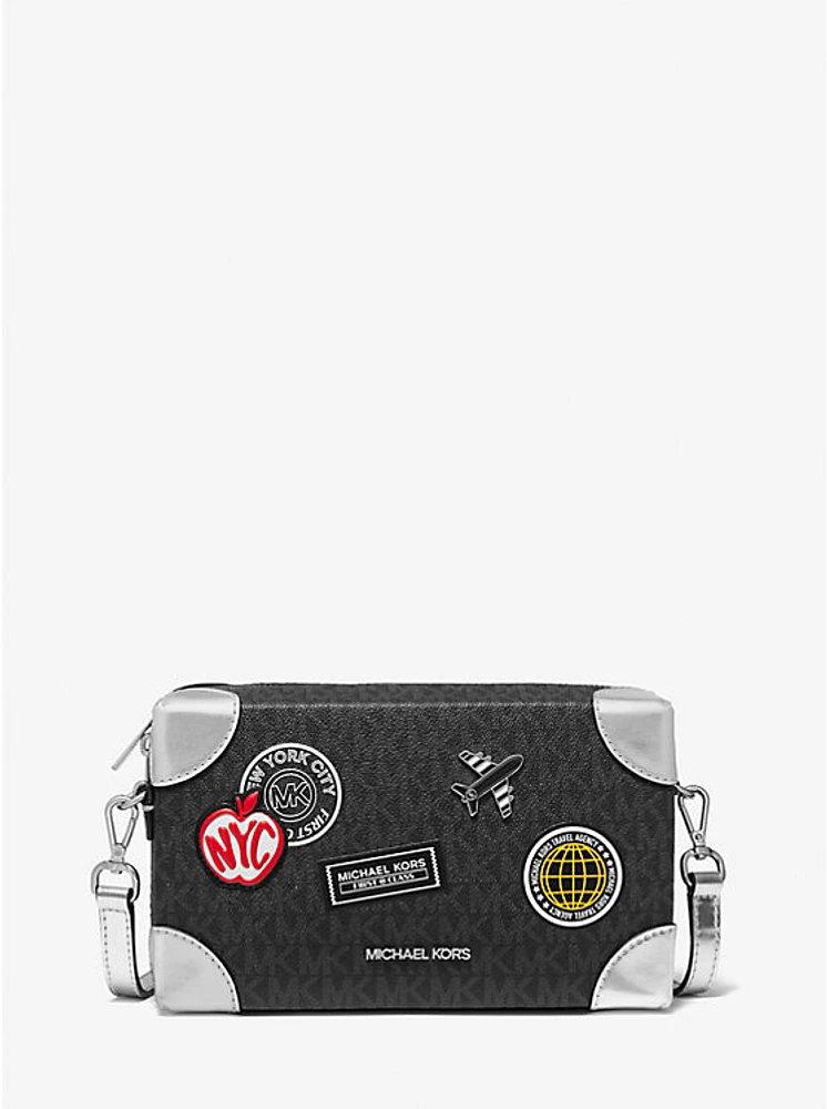 Jeanie Small Embellished Signature Logo Crossbody Bag