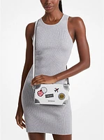 Jeanie Small Embellished Signature Logo Crossbody Bag