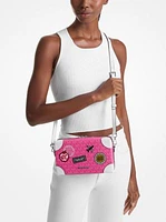 Jeanie Small Embellished Signature Logo Crossbody Bag