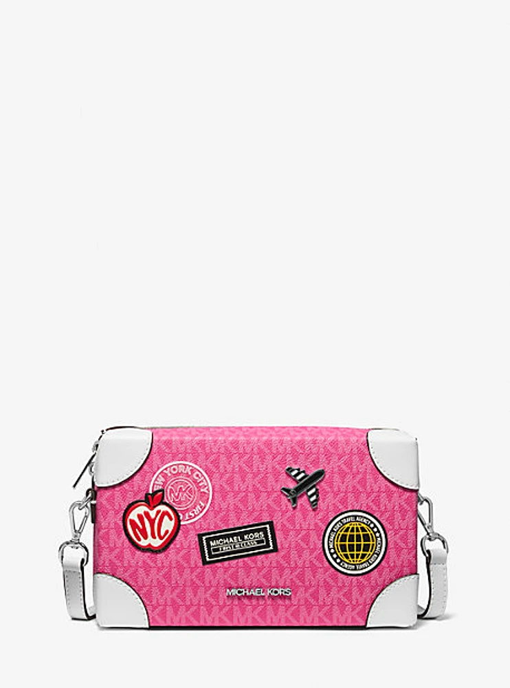 Jeanie Small Embellished Signature Logo Crossbody Bag