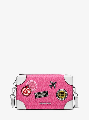 Jeanie Small Embellished Signature Logo Crossbody Bag