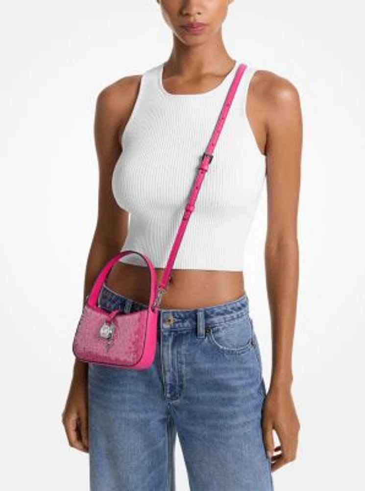 Lyra Extra-Small Signature Logo Crossbody Bag