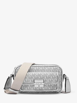 Bradshaw Extra-Small Metallic Signature Logo Camera Crossbody