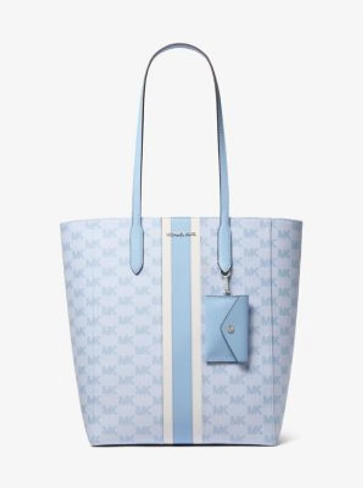 Vincent Large Logo Jacquard Tote Bag with Card Case
