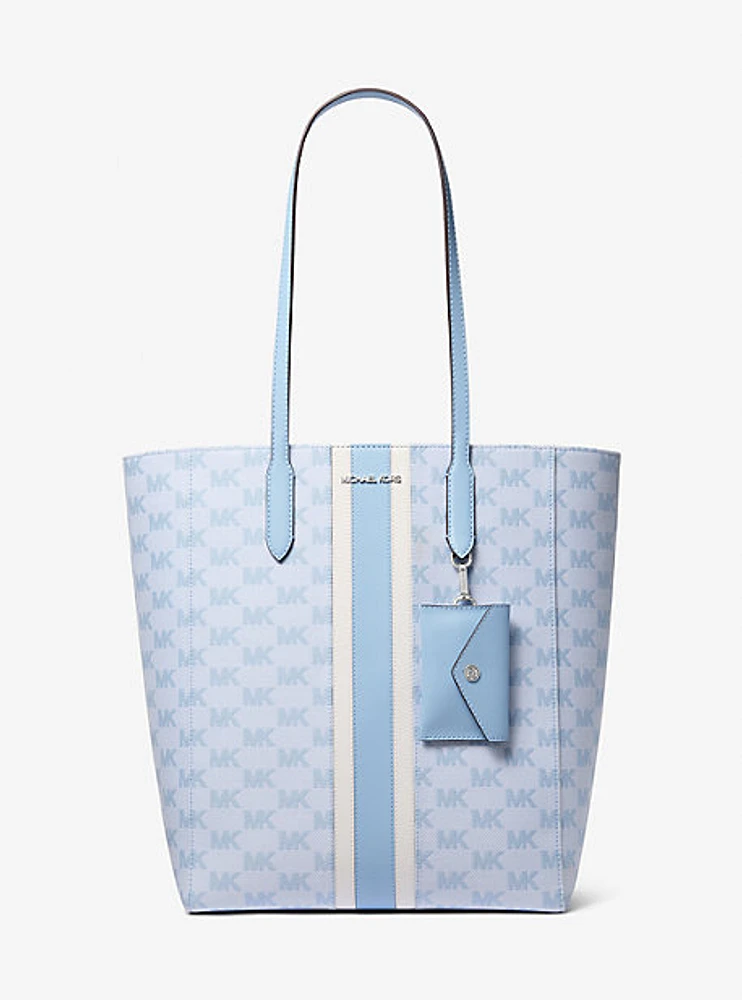 Vincent Large Logo Jacquard Tote Bag with Card Case