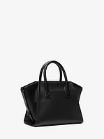 Avril Small Studded Patchwork and Signature Logo Satchel
