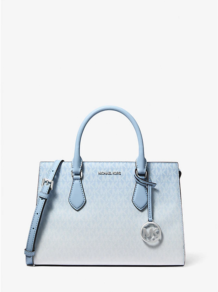 Sheila Medium Ombré Signature Logo Satchel