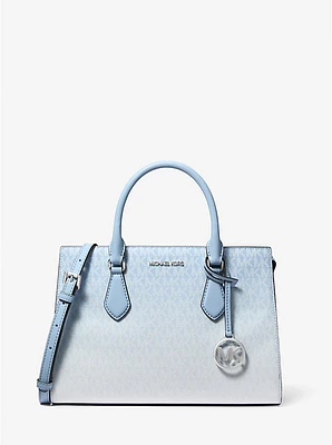Sheila Medium Ombré Signature Logo Satchel