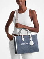 Mirella Medium Washed Denim Tote Bag